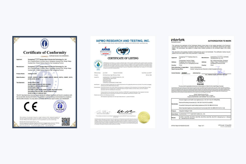 Certificates