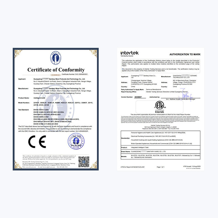 Certificates ETL CE