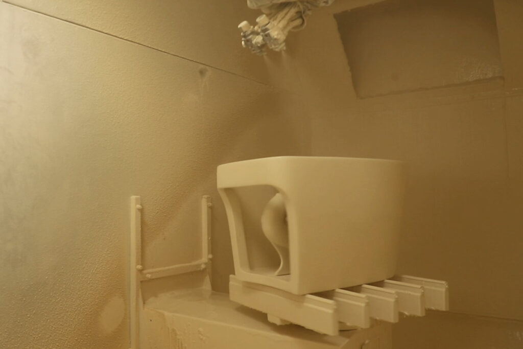 Robotic Glazing Smart Toilet