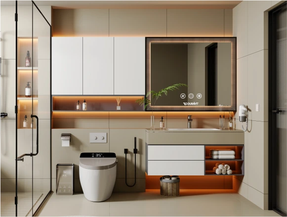 Custom Bathroom Vanity Cabinet Wall Systems