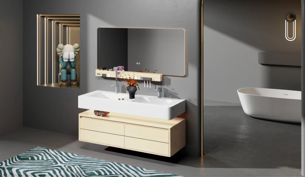 Floating Aluminum Bathroom Vanities